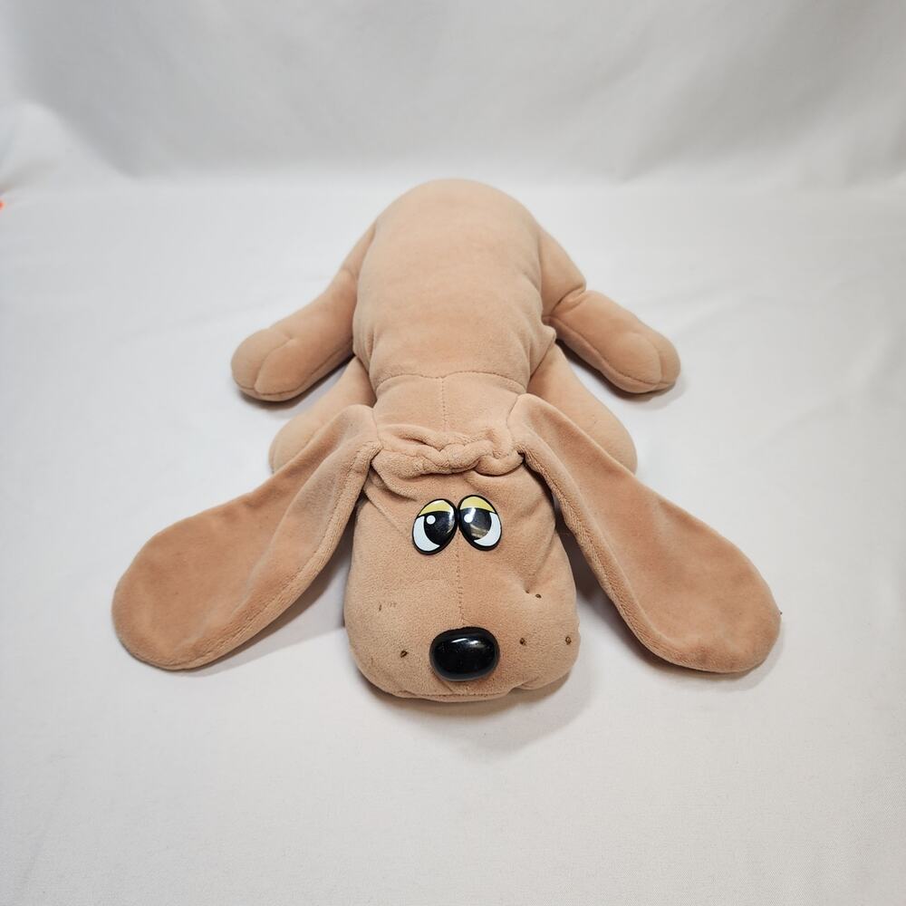Vintage Tonka Pound Puppy 18" Tan Stuffed Plush Puppy Dog No Collar Floppy Ears